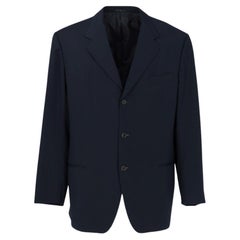 90s Romeo Gigli Vintage blue wool jacket