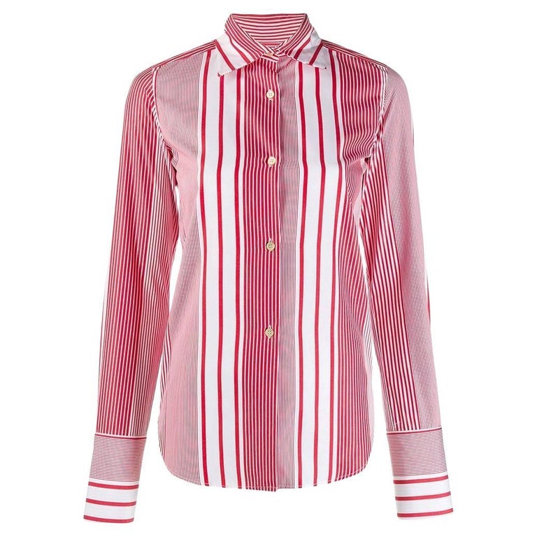 Louis Vuitton Graffiti Regular Fit Button-Up Striped Men Shirt Size S/M For  Sale at 1stDibs