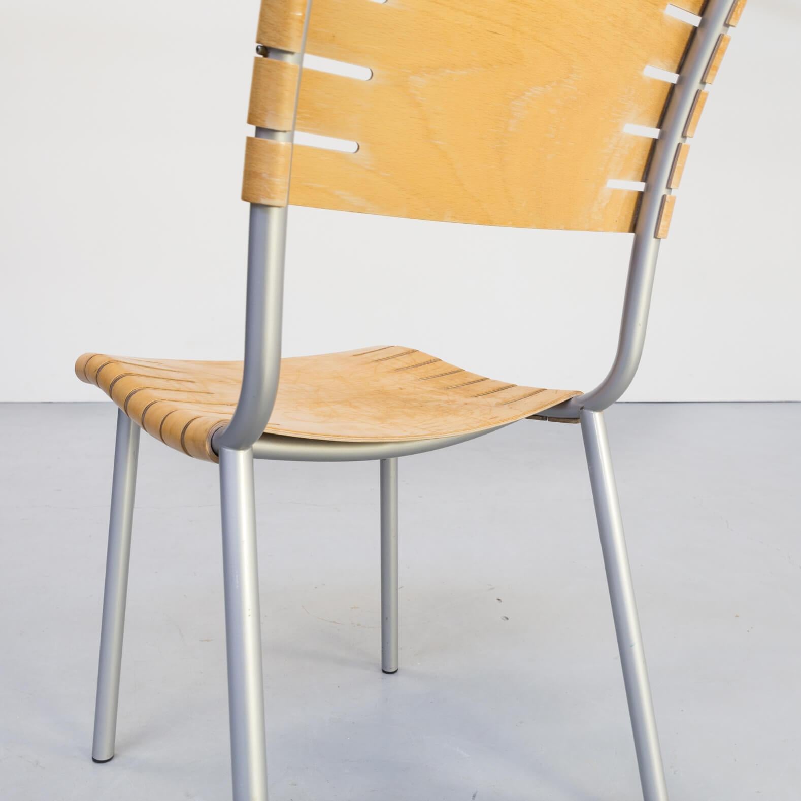 1990s Ruud Jan Kokke Dining Chair for Harvink Set of 6 For Sale 5