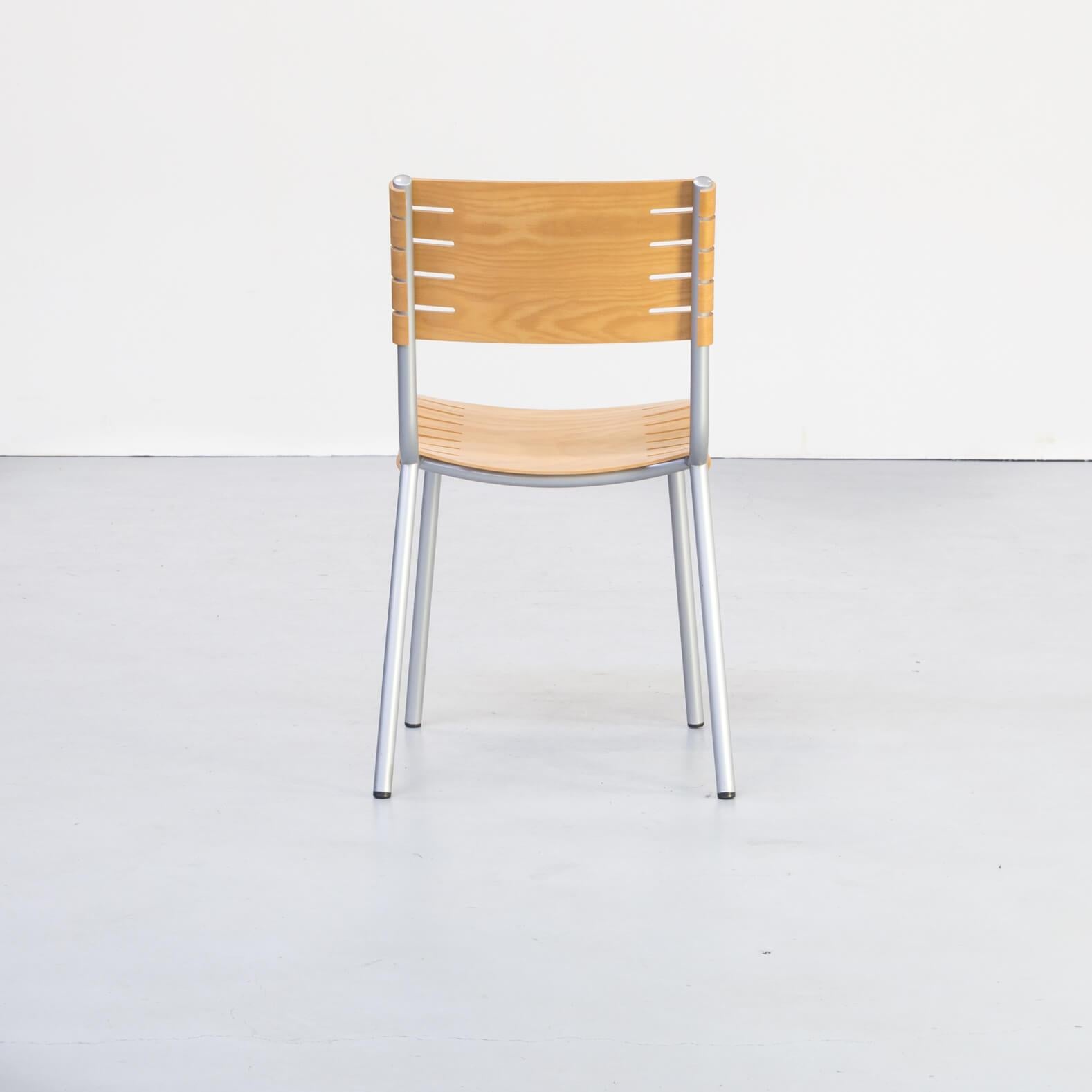 1990s Ruud Jan Kokke Dining Chair for Harvink Set of 6 For Sale 1