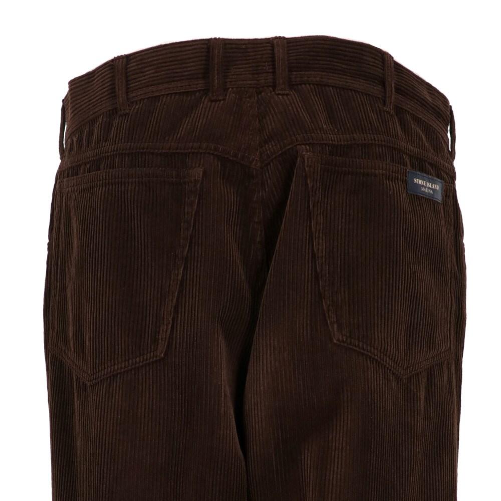 Black 90s Stone Island brown corduroy trousers