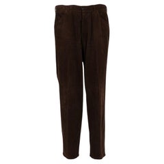 90er Jahre Stone Island braune Korduroy-Hose