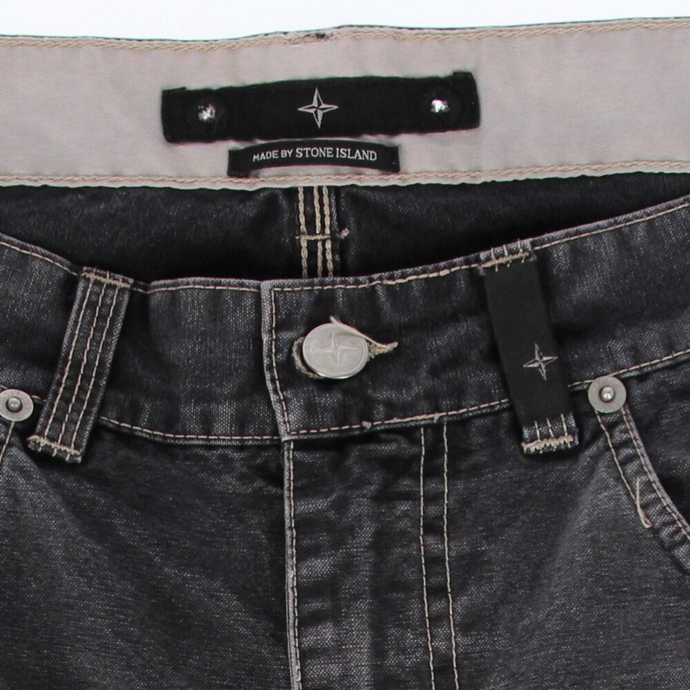 Gray 90s Stone Island grey stone wash straight jeans