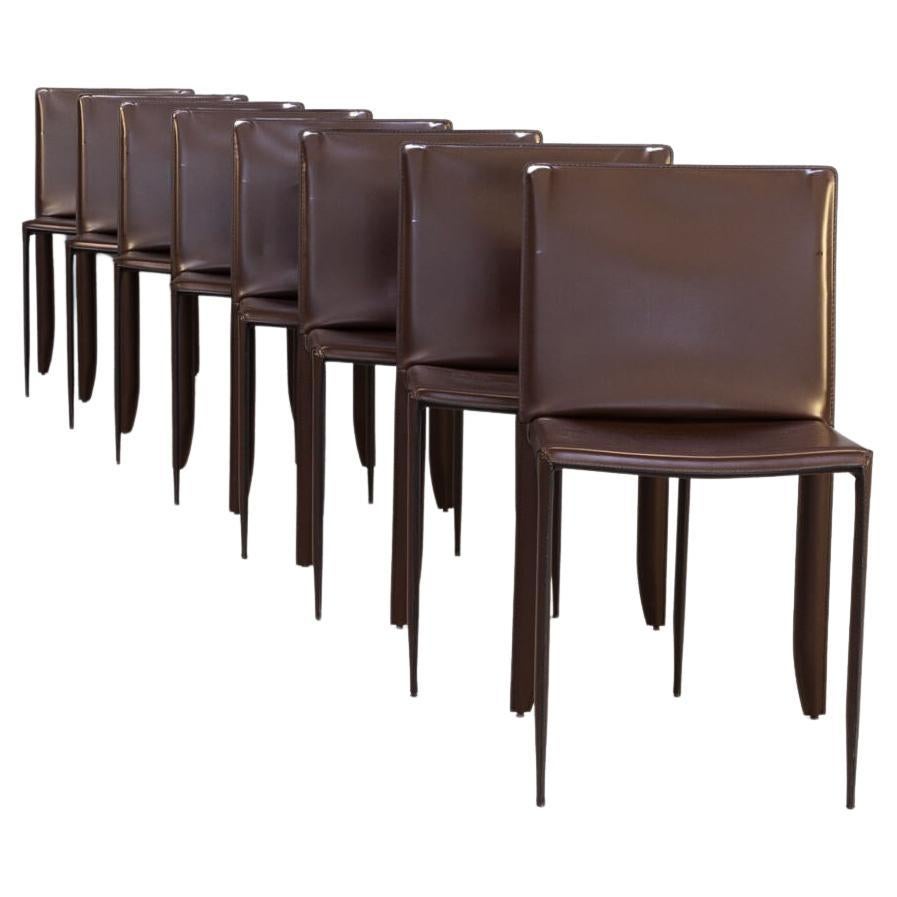 90s Studio Kronos ‘Piuma’ Chairs for Cattelan Italia Set/8 For Sale