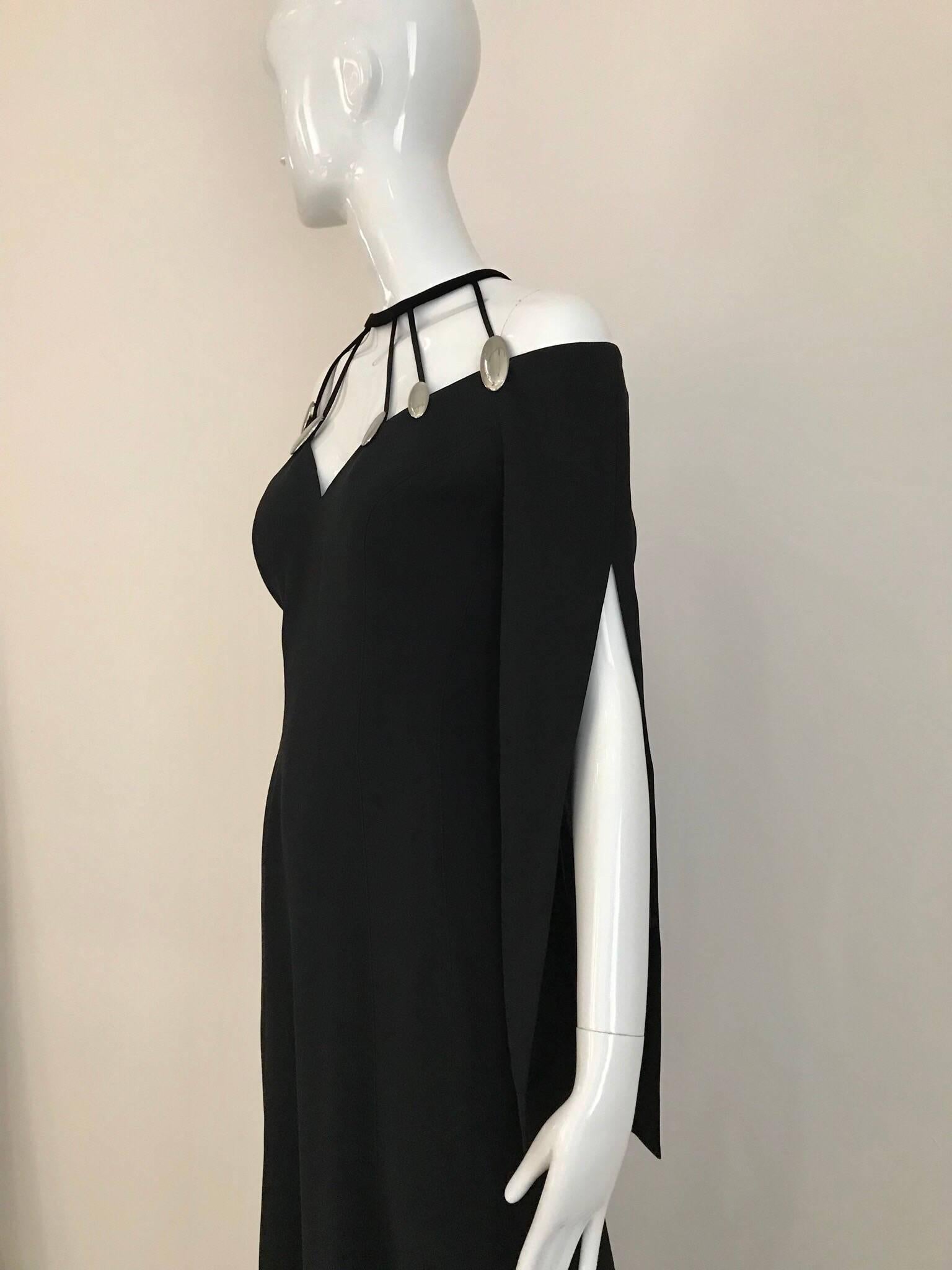Women's 90s Thierry Mugler Black Cut Out Maxi Gown