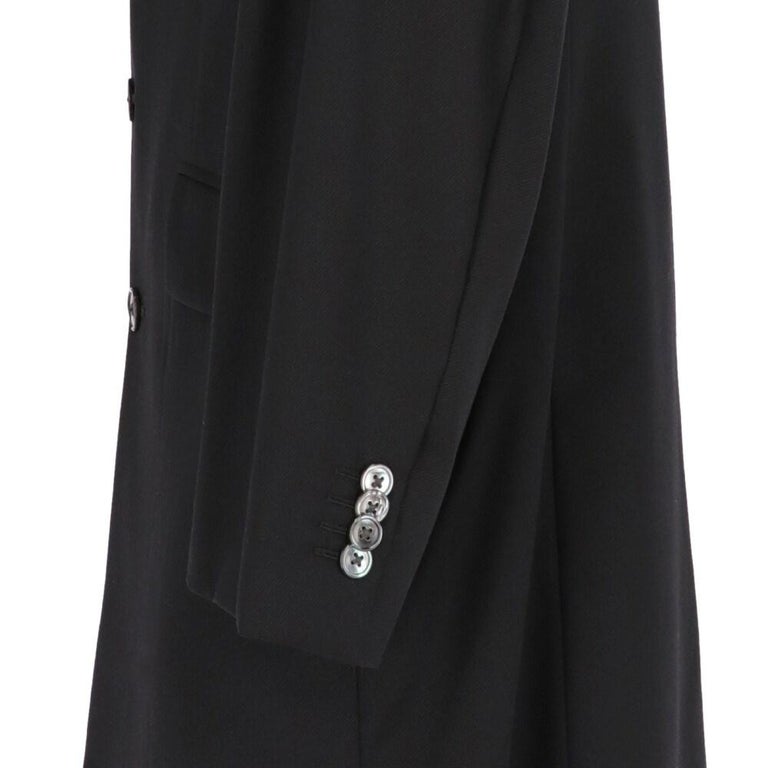 90s Trussardi black merino wool jacket For Sale at 1stDibs