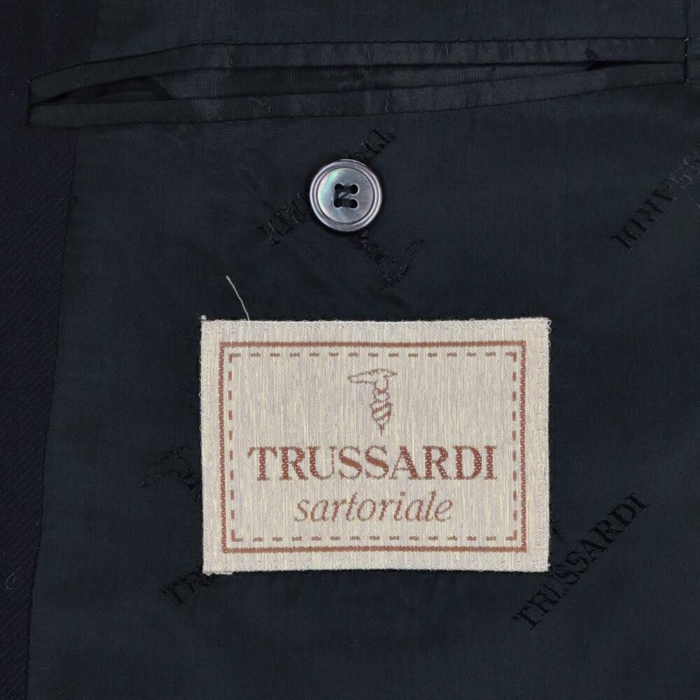 90s Trussardi black merino wool jacket For Sale 1