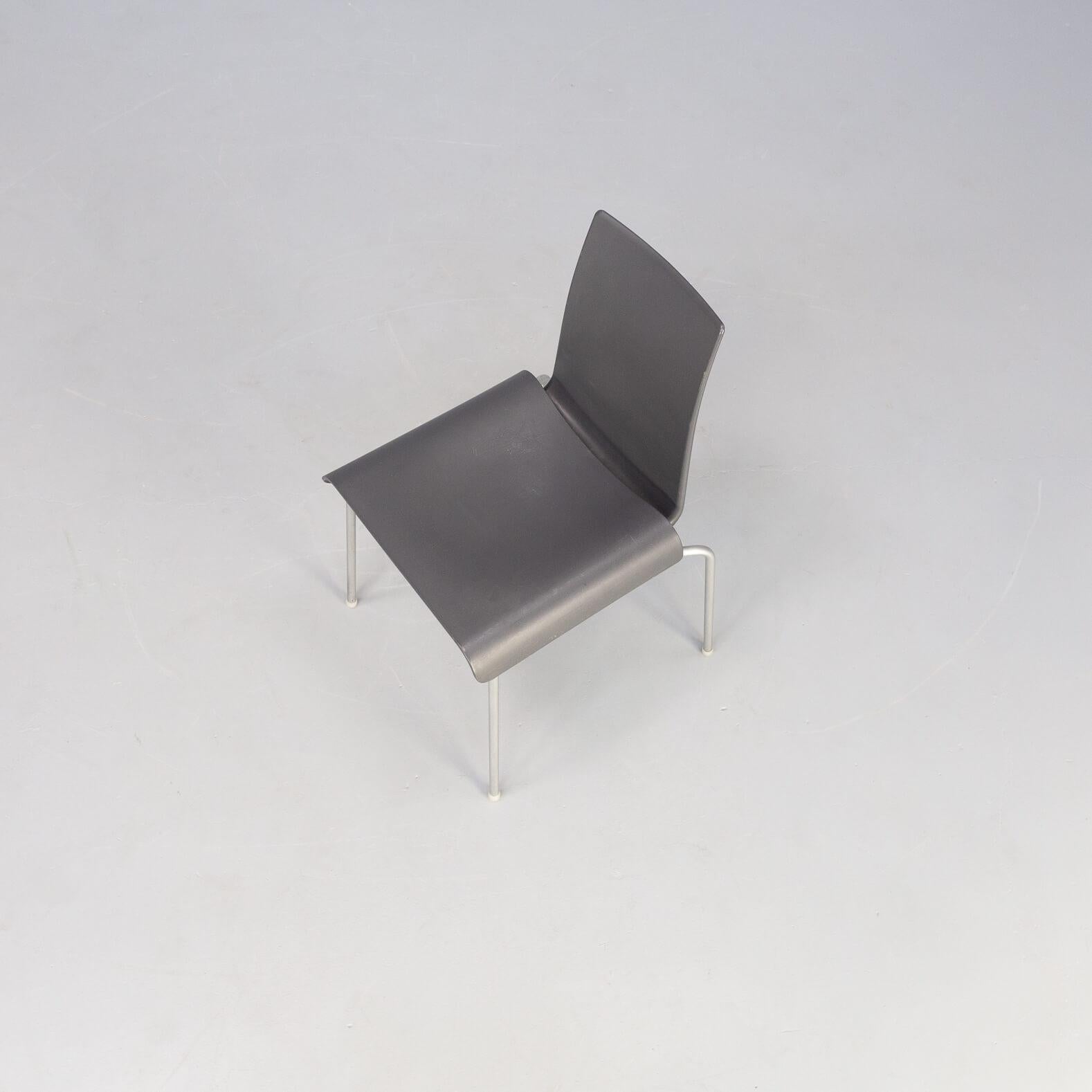 Uwe Fischer ‘Tama’ Metal and Acrylic Chair for B&B Italia Set/8 For Sale 4