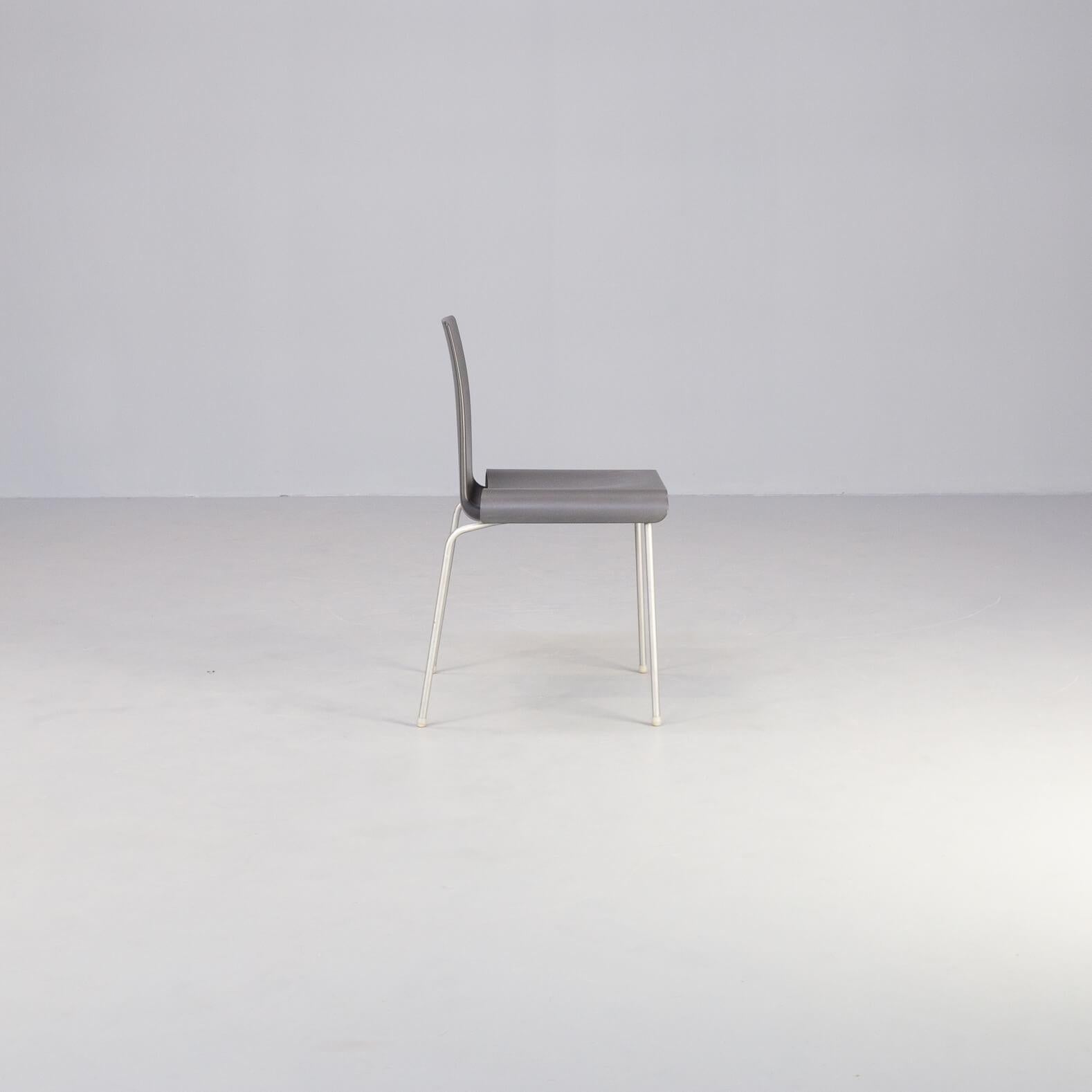 Uwe Fischer ‘Tama’ Metal and Acrylic Chair for B&B Italia Set/8 For Sale 2
