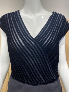 90s VALENTINO RUNWAY Black Silk Gown