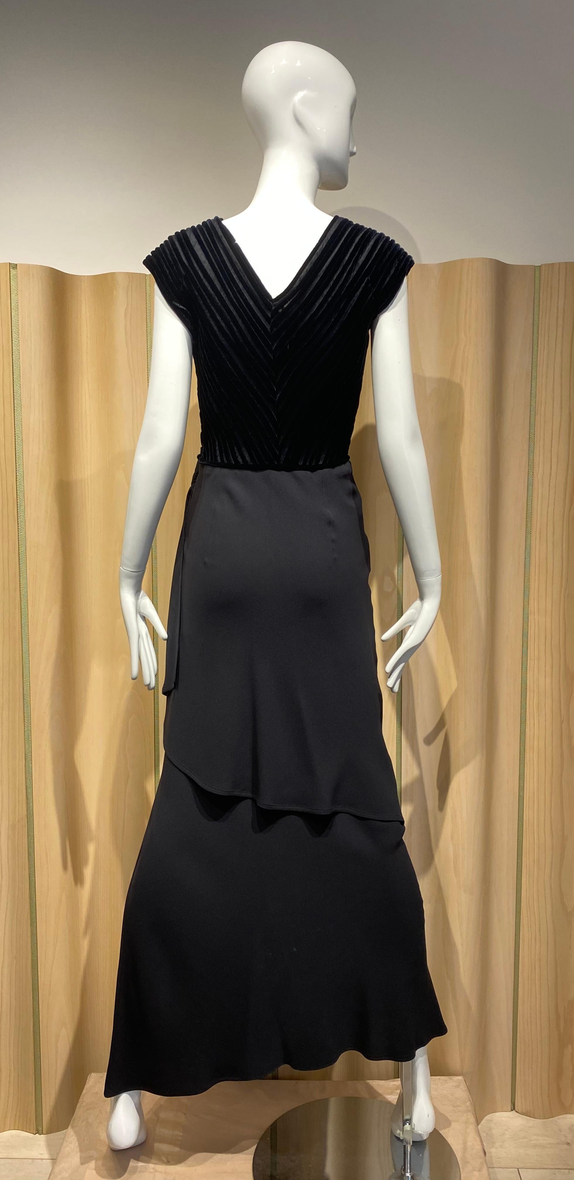 valentino black gown