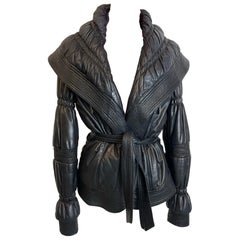 90s Versace jacket in super soft black nappa leather