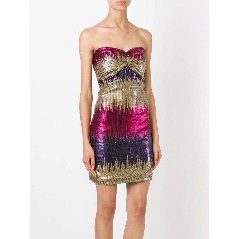 1990s Versace Versus Stretch Tee Mini Dress