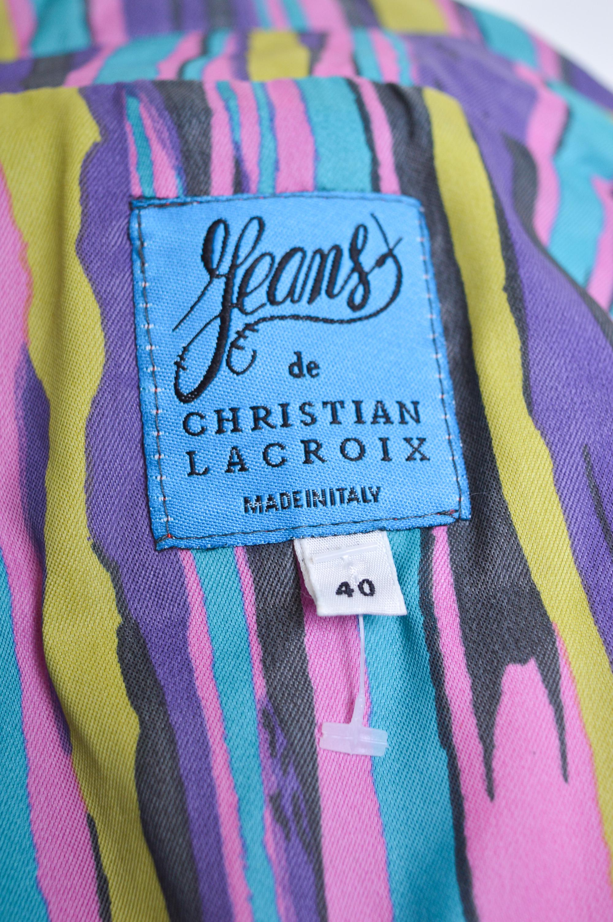 90er Jahre Vintage Christian Lacroix Maßgeschneiderte ärmellose Korsettjacke mit Reißverschluss oben und Gilet Jacke für Damen oder Herren im Angebot