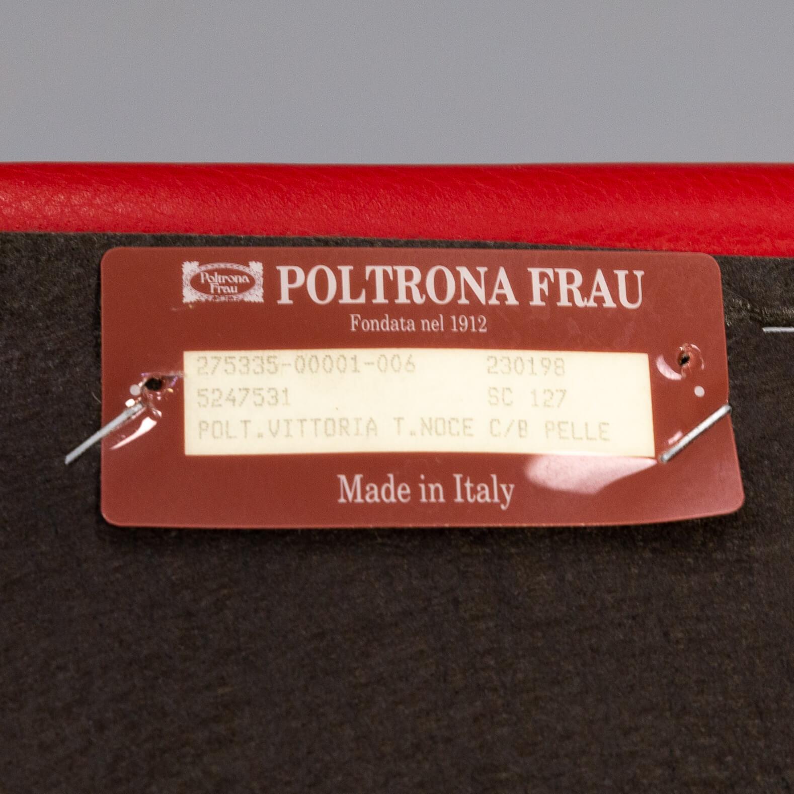90s Vittoria Dining Armchair for Poltrona Frau Set/6 For Sale 5