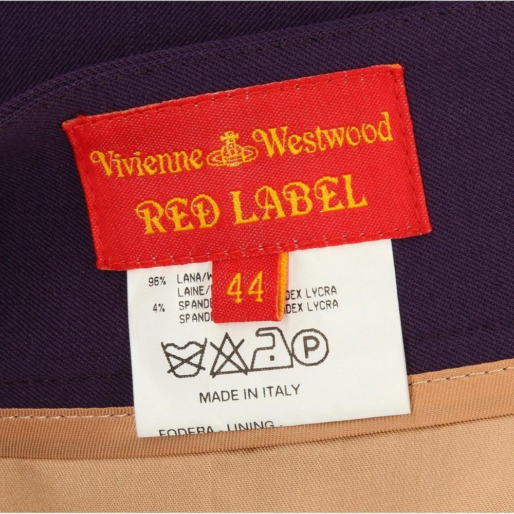 90s Vivienne Westwood Red Label purple wool skirt In Good Condition In Lugo (RA), IT