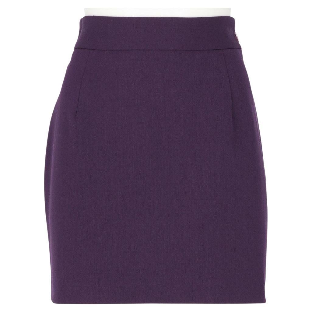 90s Vivienne Westwood Red Label purple wool skirt