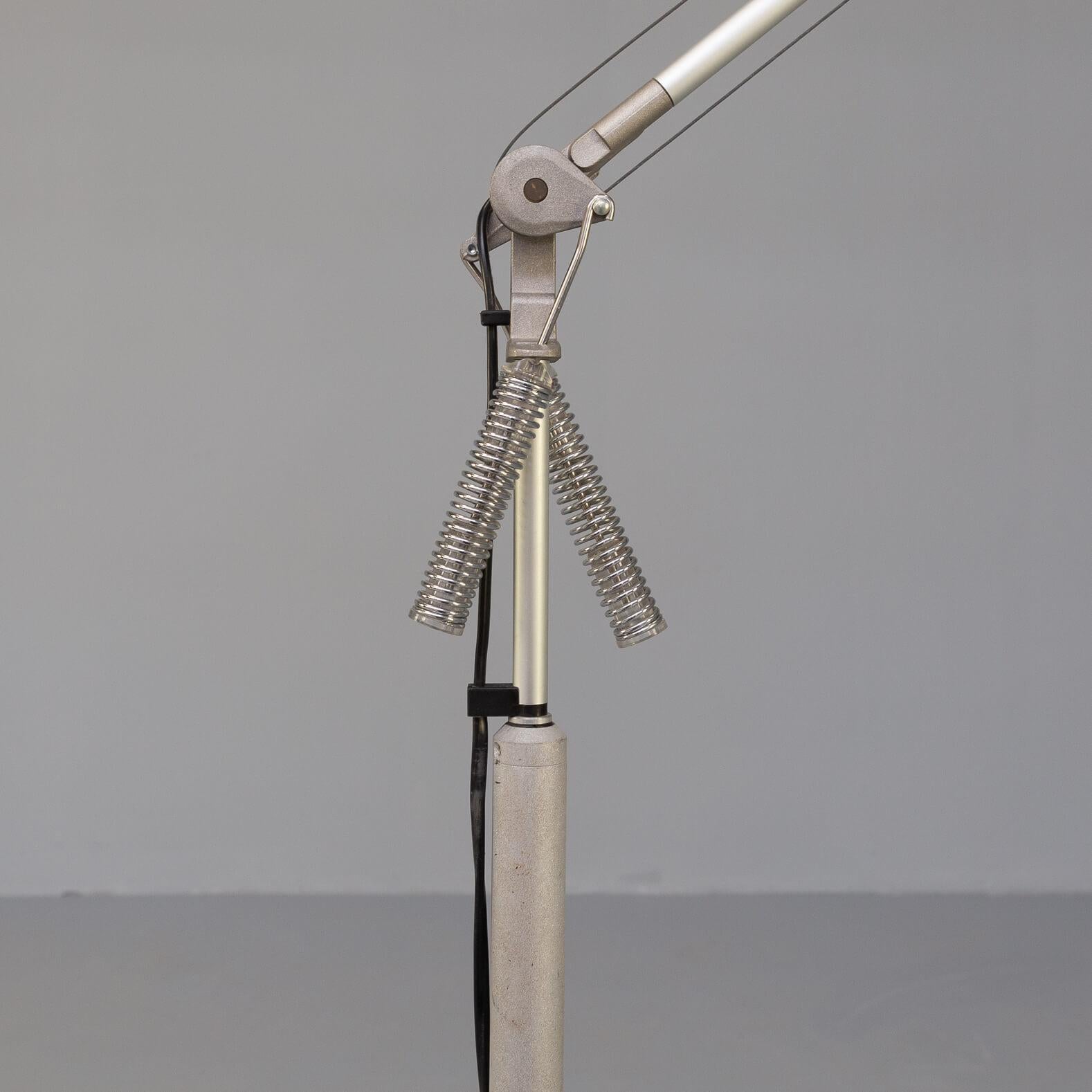 Aluminum 90s Walter Monici ‘Tangram’ Floorlamp for Lumina For Sale