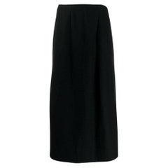 90s Yohji Yamamoto black wool skirt