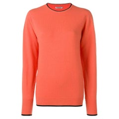 90s Yves Saint Laurent Vintage salmon-pink cashmere sweater