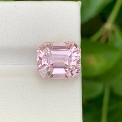 9.10 Carati di Kunzite rosa naturale allentata Pietra gemma afgana taglio smeraldo