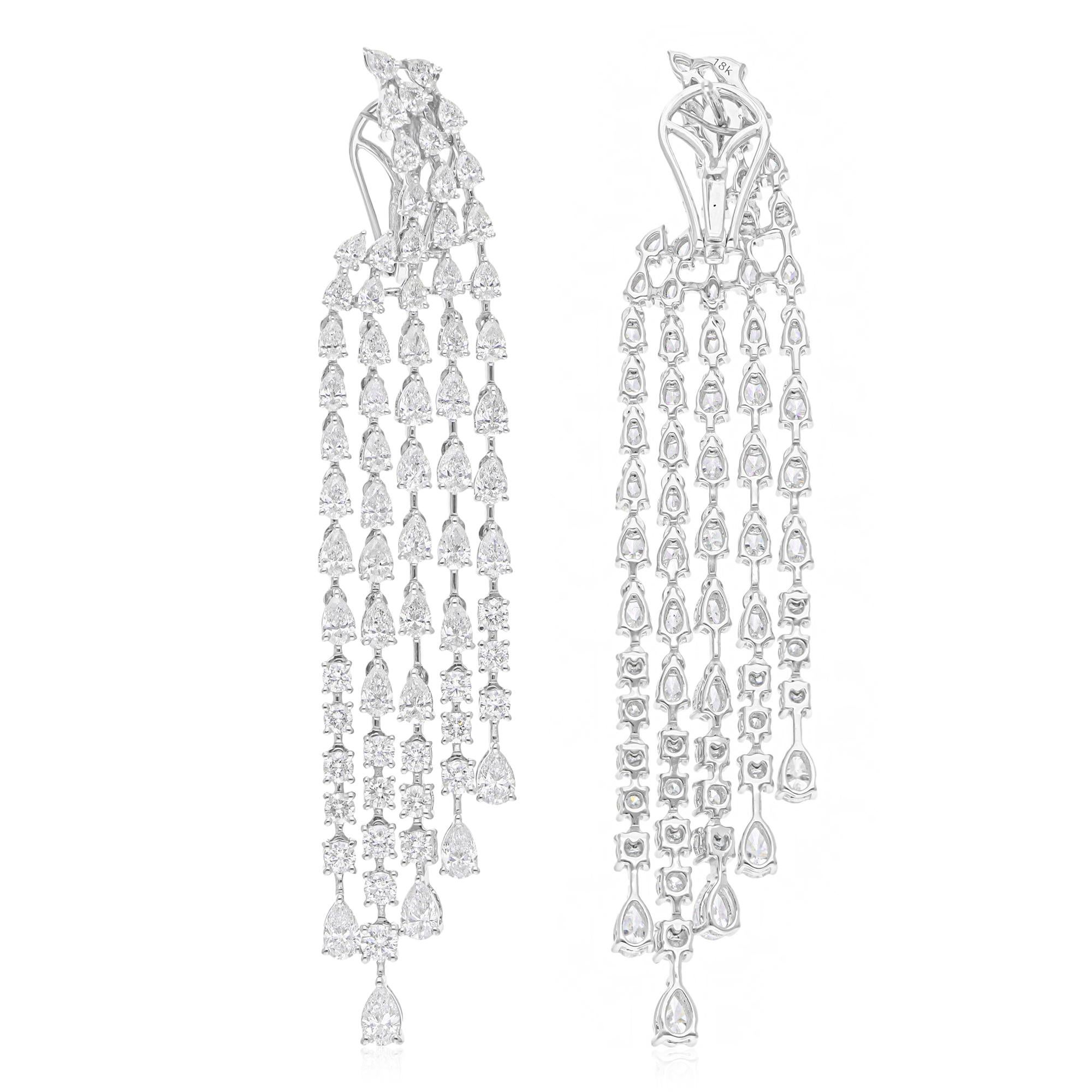 Cast from 18-karat gold, these exquisite earrings are handset with 9.10 carats of sparkling diamonds.

FOLLOW SPECTRUM JEWELS storefront to view the latest collection & exclusive pieces. Spectrum Jewels is proudly rated as a Top Seller on 1stdibs