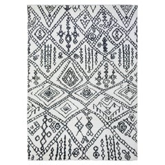 9'10"x13'8" Ivory, Hand Knotted Boujaad Moroccan Berber Soft Organic Wool Rug