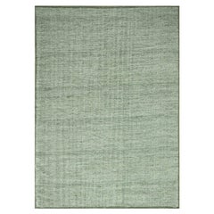 9
10"x14
 Sage Green Hand Knotted Oxidized Grass Design Pure Wool Oriental Rug