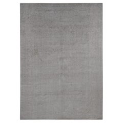9
10"x14
1" Taupe, Fine Jacquard Loomed Weave Wool and Silk Persian Design Rug