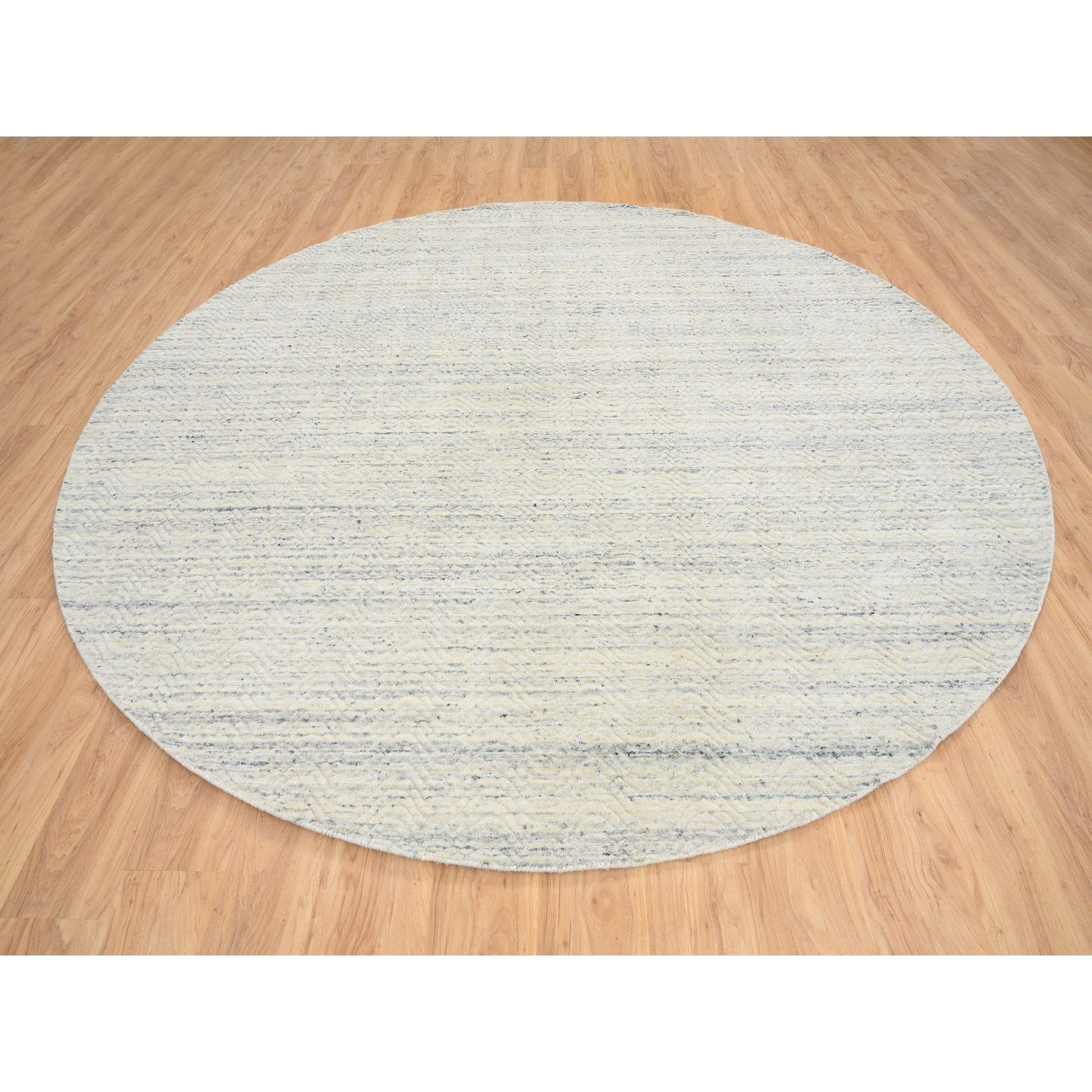Moderno Tappeto rotondo 9'10 