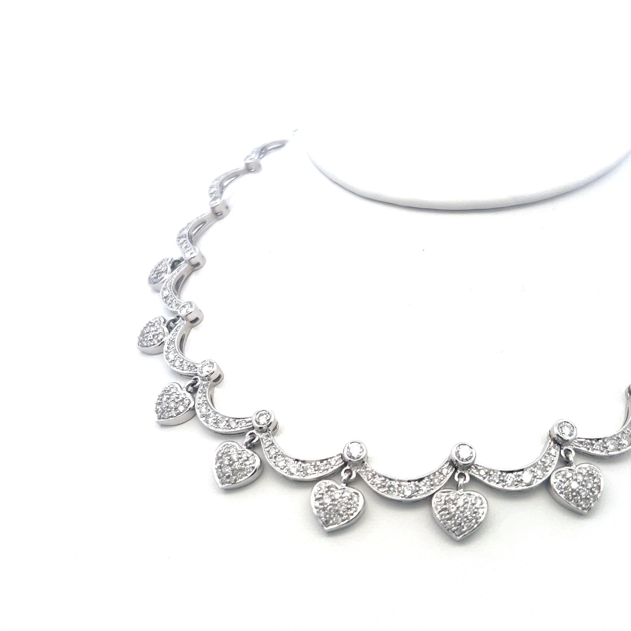 Title:
9.11 Carat Round Brilliant G SI Diamond 18 Karat White Gold Link Necklace
Style:
Link
Metal:
18 Karat White Gold
Gemstone 1:
9.11 Carat Diamond
Number of Stones:
290
Color:
G
Clarity:
SI
Shape:
Round Brilliant
Dimension:
17