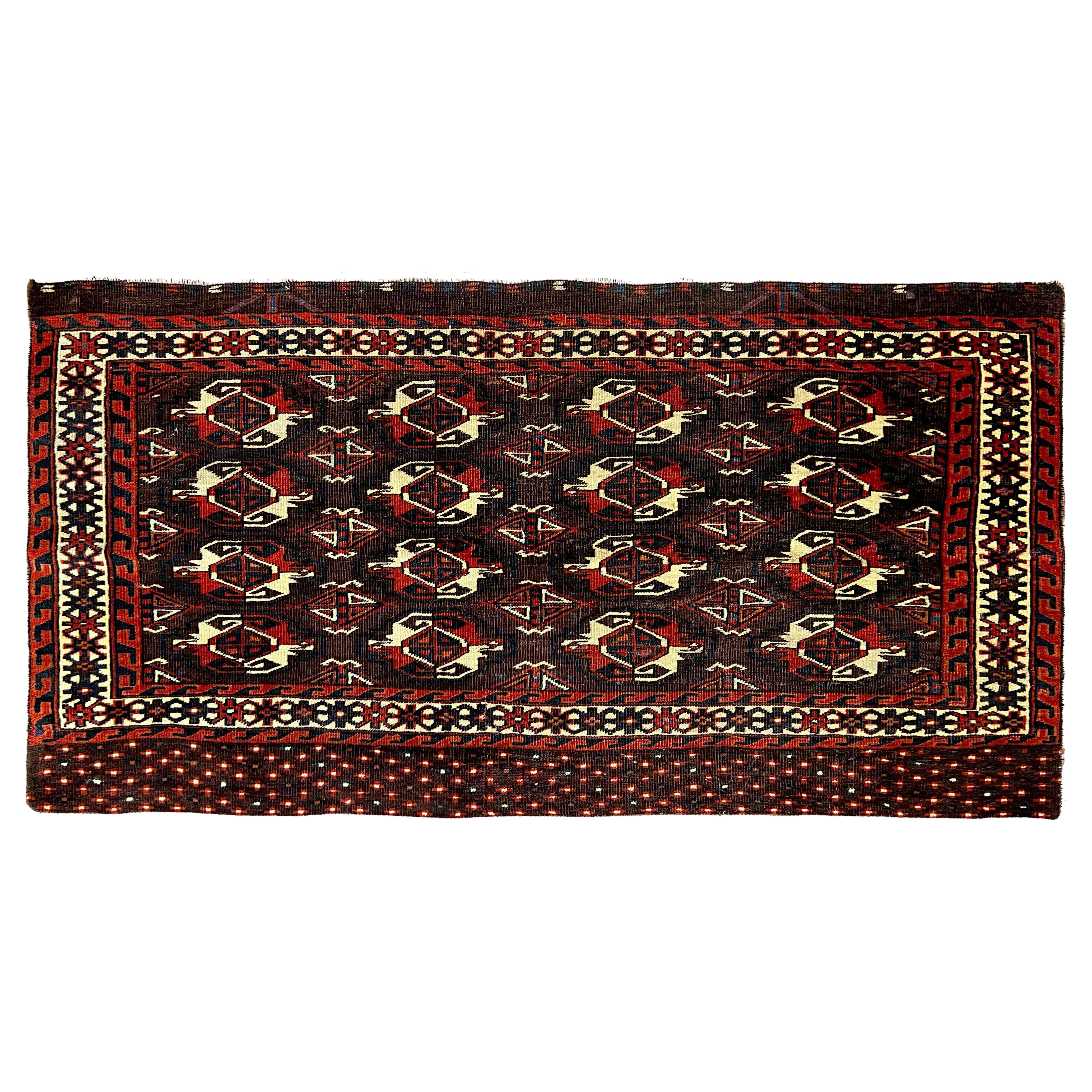 912 - Couverture ancienne de cheval turkmène Bukhara "Chuval"