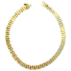 91.2 Grams 18 Karat Yellow Gold Chain Link Style Gold Men's Necklace