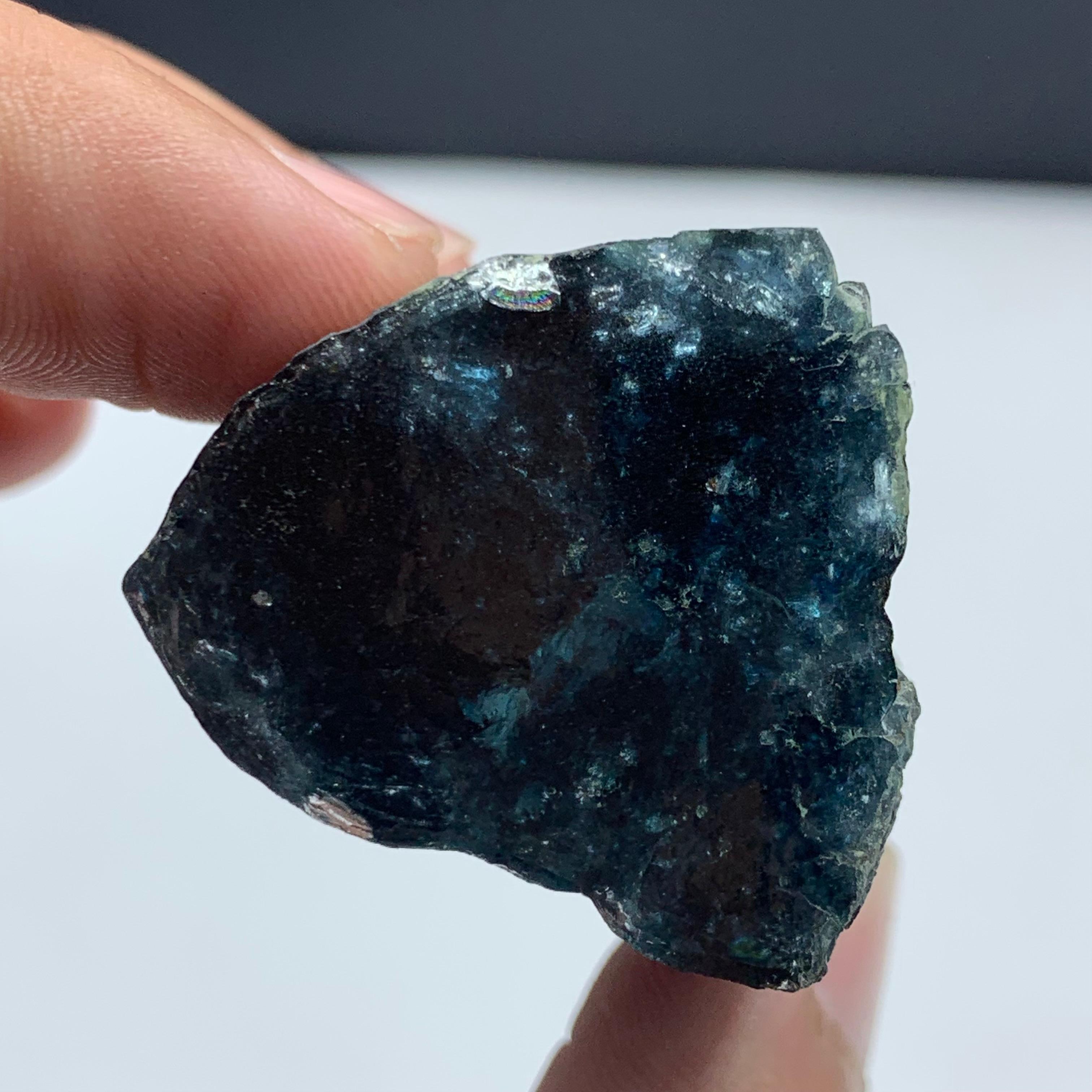 91.22 Beautiful Indicolite Tourmaline Crystal From Kunar, Afghanistan  For Sale 7