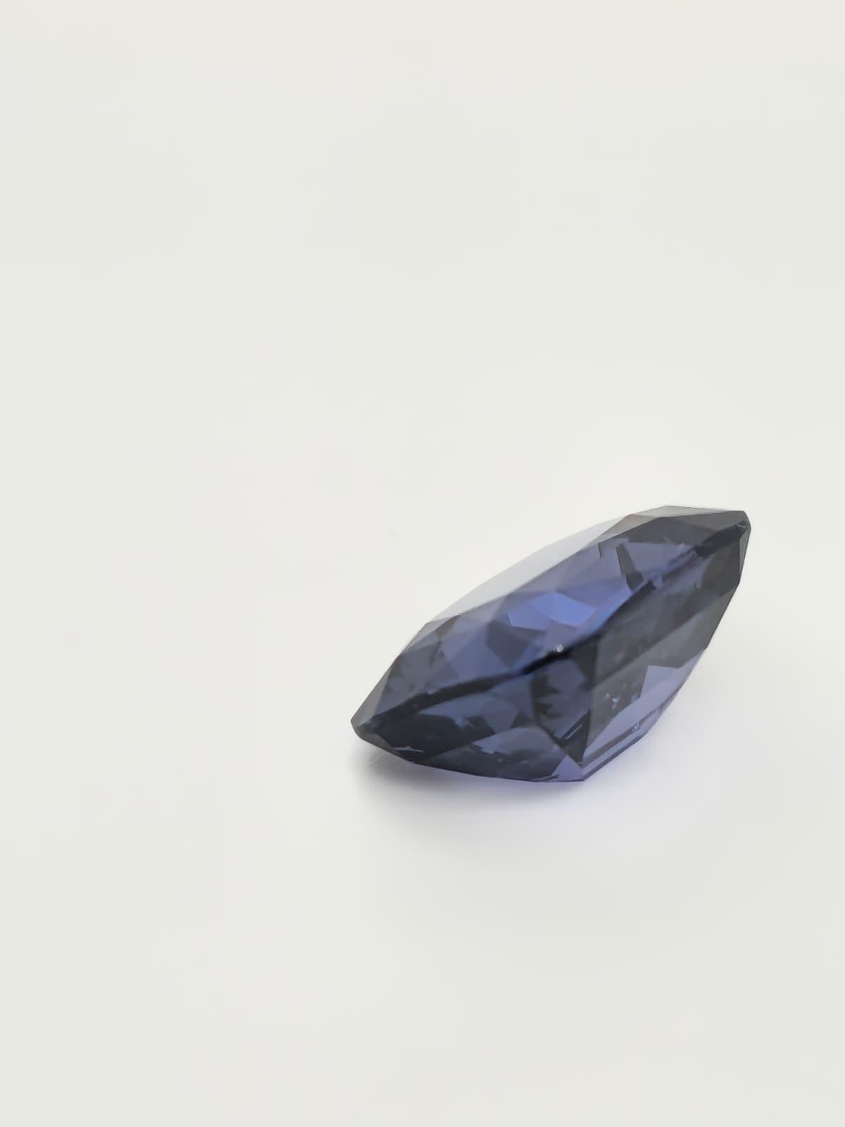 9.12ct Bleu Cushion Shape Natural Spinel (No Heat) In New Condition For Sale In Antwerpen, BE
