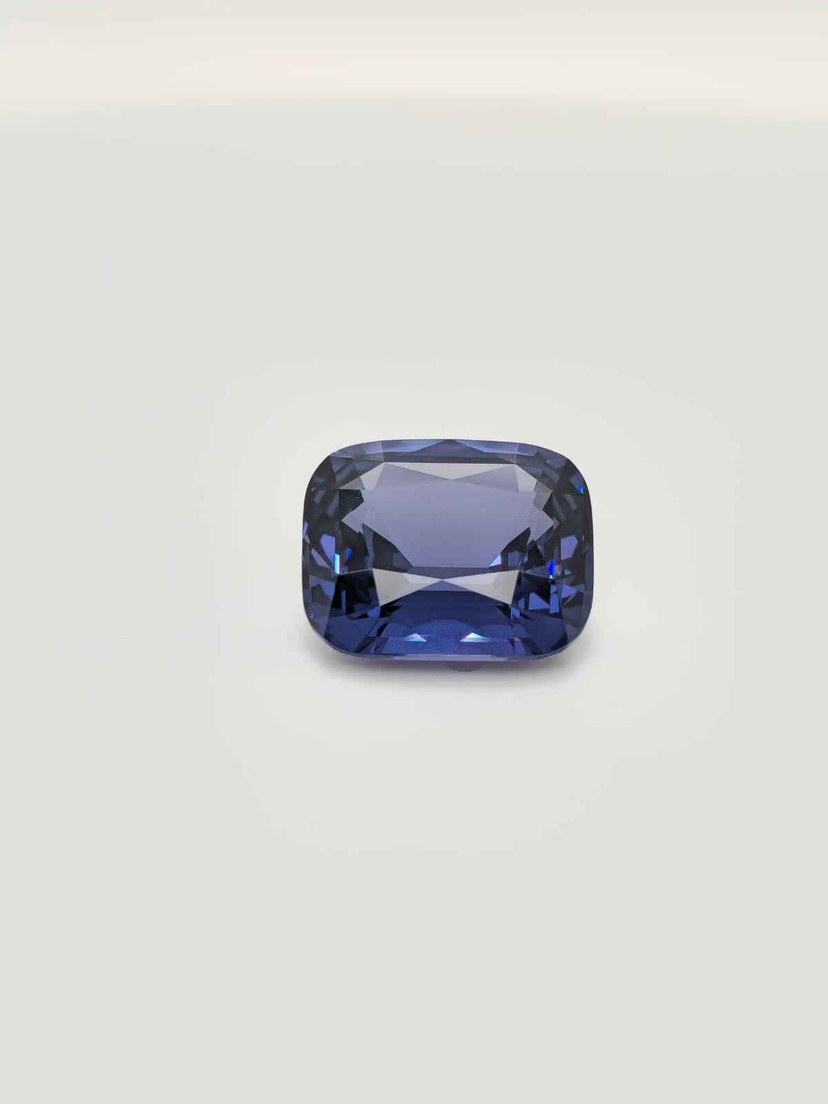 9.12ct Bleu Cushion Shape Natural Spinel (No Heat) For Sale 1