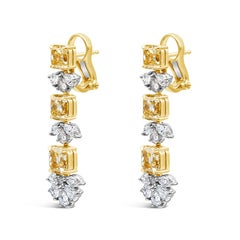 Roman Malakov Diamonds 6,43 carati con taglio misto di diamanti gialli e bianchi