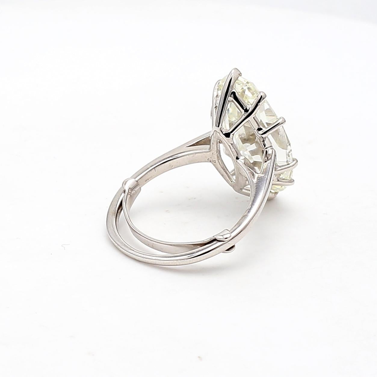 9.15 Carat Marquis Shape K VS2 Diamond Platinum Engagement Ring In Good Condition For Sale In New York, NY