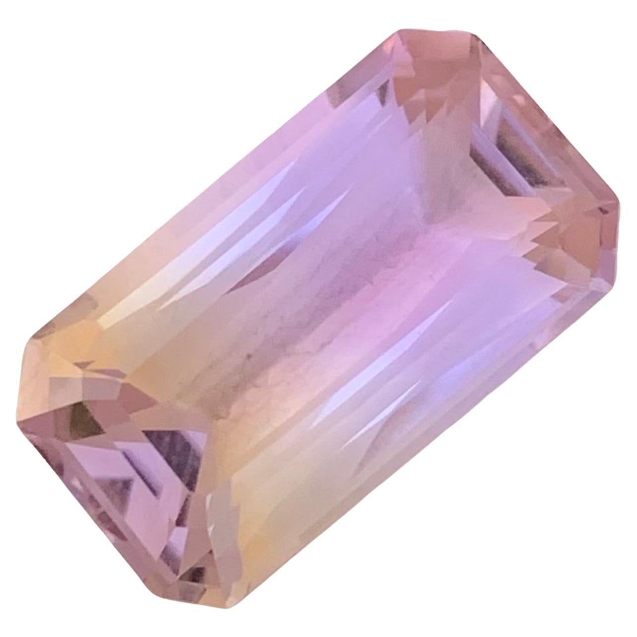 9.15 Carat Natural Loose Ametrine Emerald Shape Gem For Jewellery Making