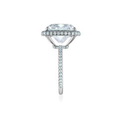 9.15 Carat Platinum Ring, Center, Cushion Cut 8.01 F VS1, GIA Certified Diamond