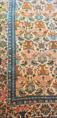 916 - Beautiful vintage Qom rug