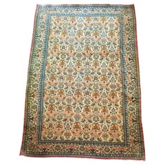 916 - Beautiful Vintage Qom rug