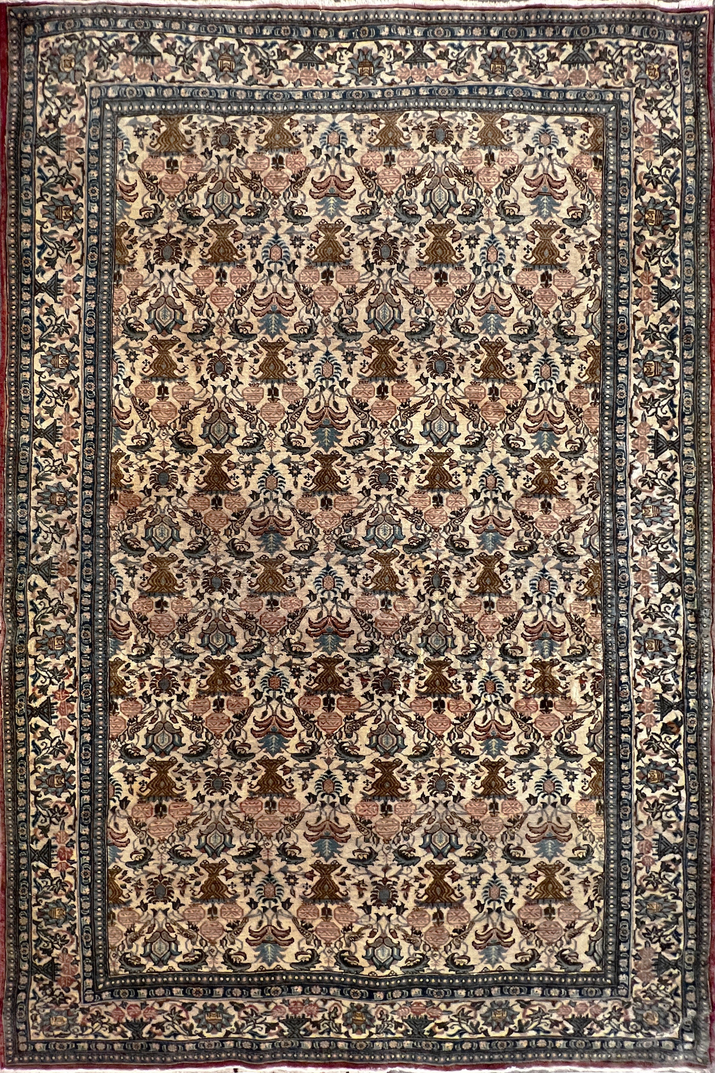 916 - Schöner Vintage- Qom-Teppich