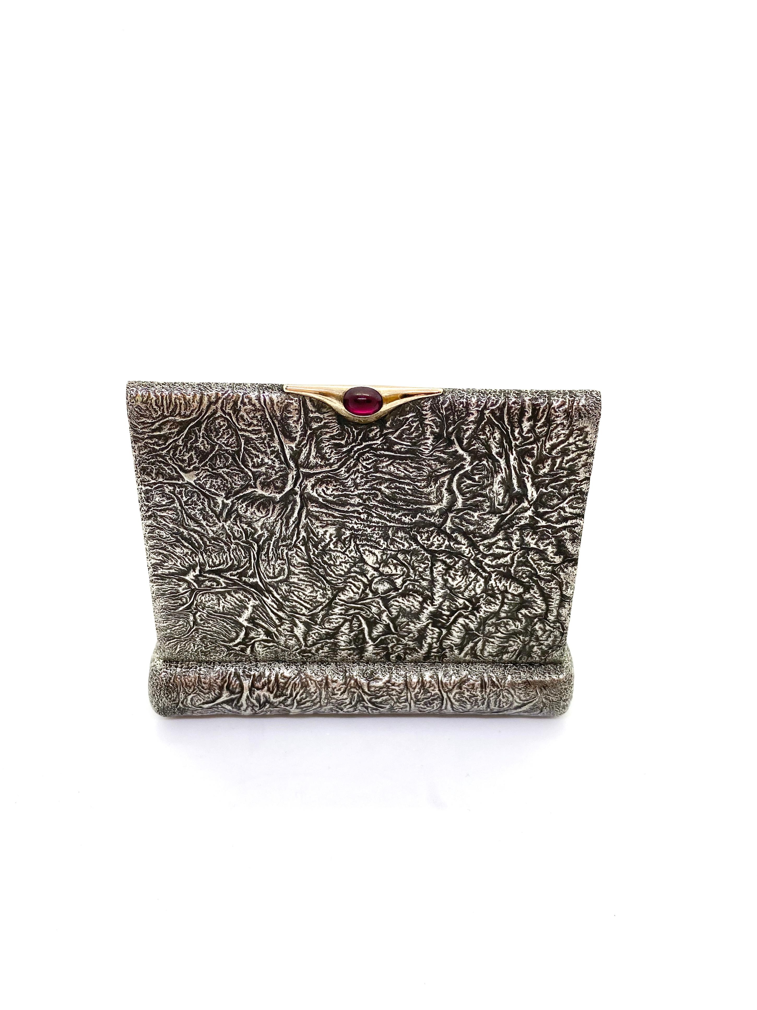 916 Silver Inside Gilded Soviet Union Russia Cigarette Case 4