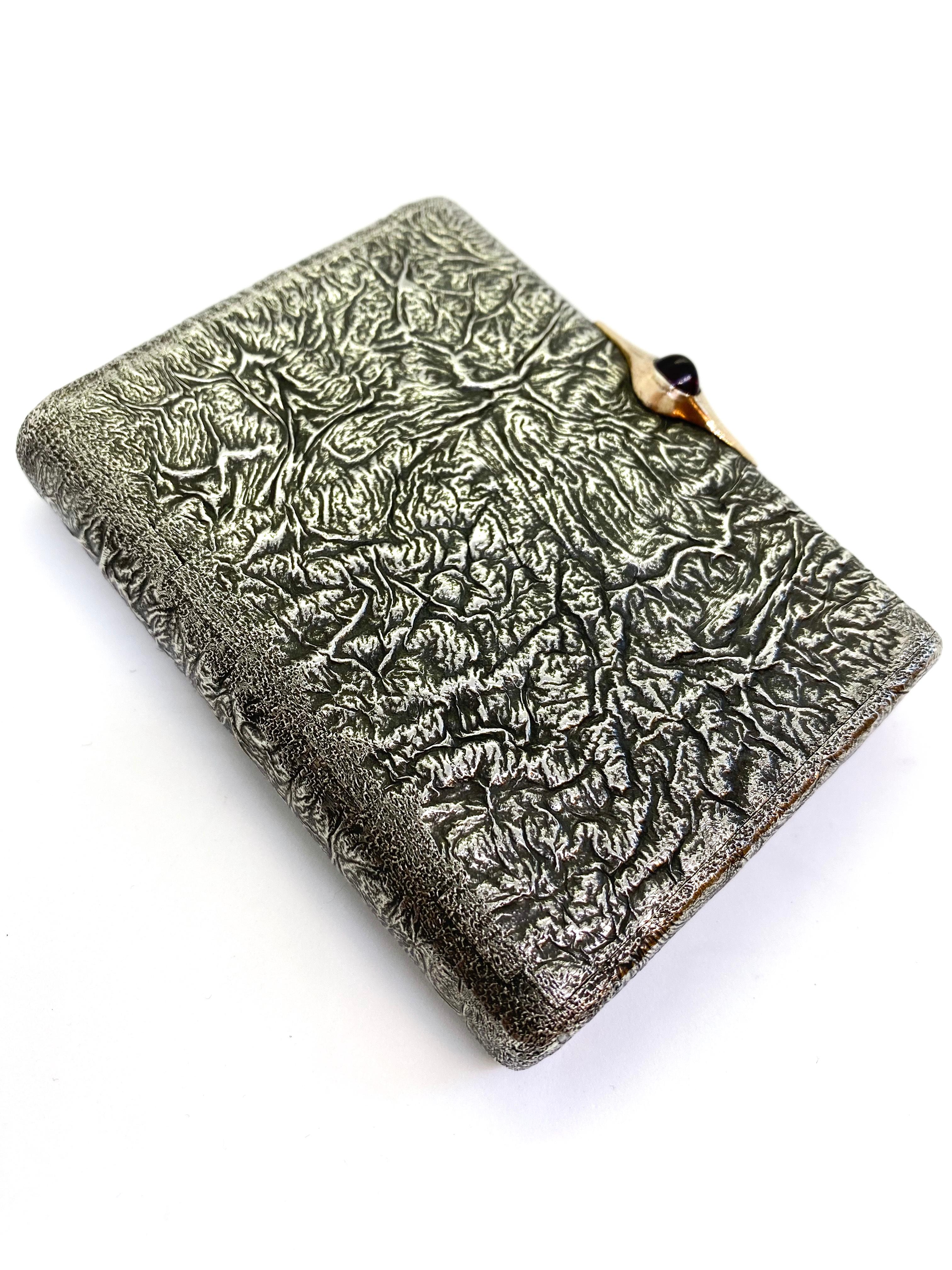 Women's or Men's 916 Silver Inside Gilded Soviet Union Russia Cigarette Case