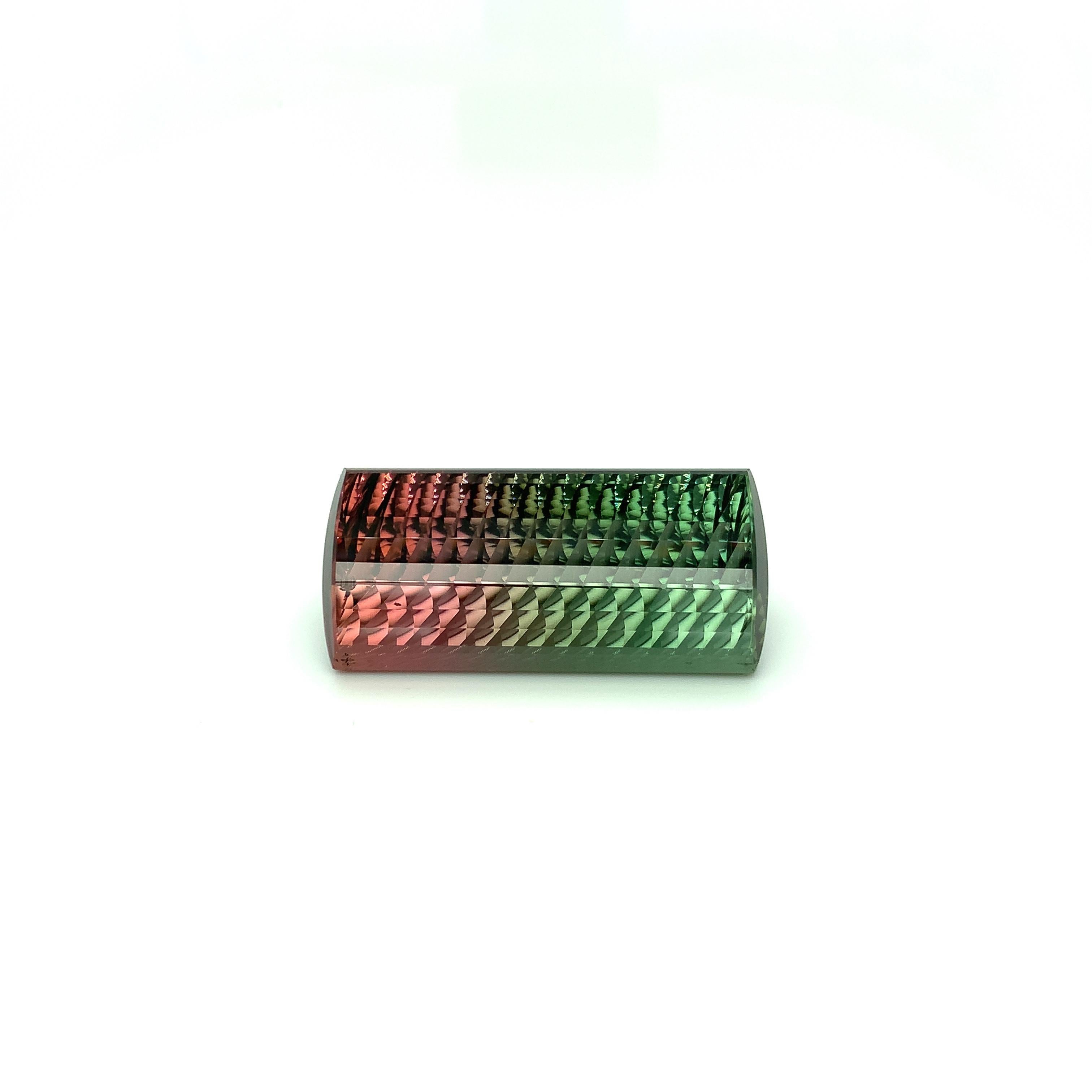 Gema suelta de turmalina sandía bicolor talla de diseño de 91,81 quilates en venta 2