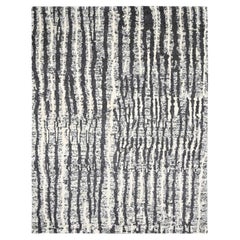 9'1 "x11'8" Noir et Ivoire The Moderns Design/One Rugs orientaux en laine organique noués à la main