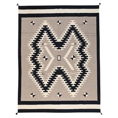 9'1"x11'9" Khaki Brown Southwest Geometric Design Hand Woven Flat Weave Wool Rug
