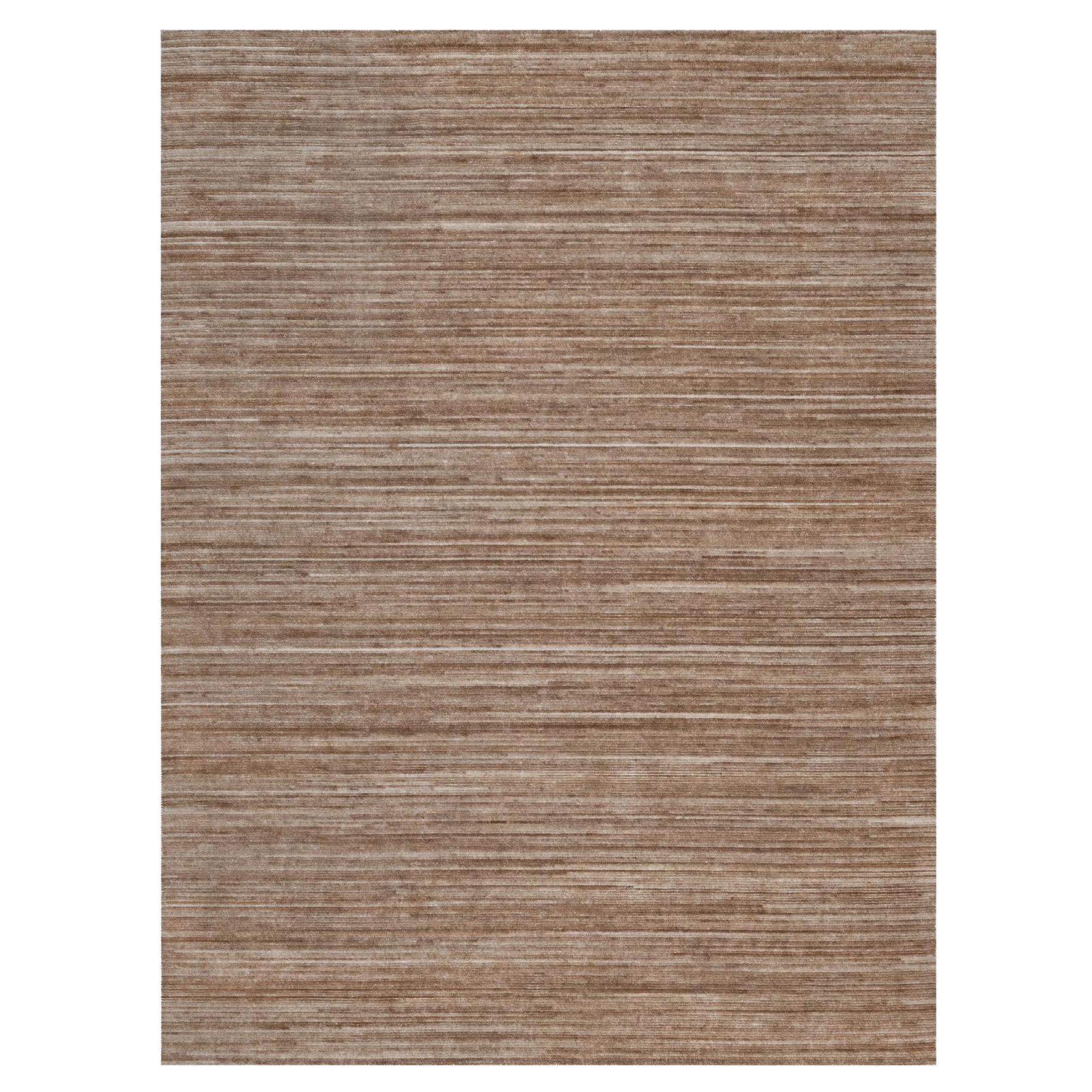 Tappeto moderno per interni ed esterni 9
1 "x12
 marrone lavorato a mano con struttura variegata