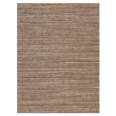 9
1 "x12
 Tapis moderne d
intérieur et d
extérieur à texture variée, tissé à la main, de couleur marron
